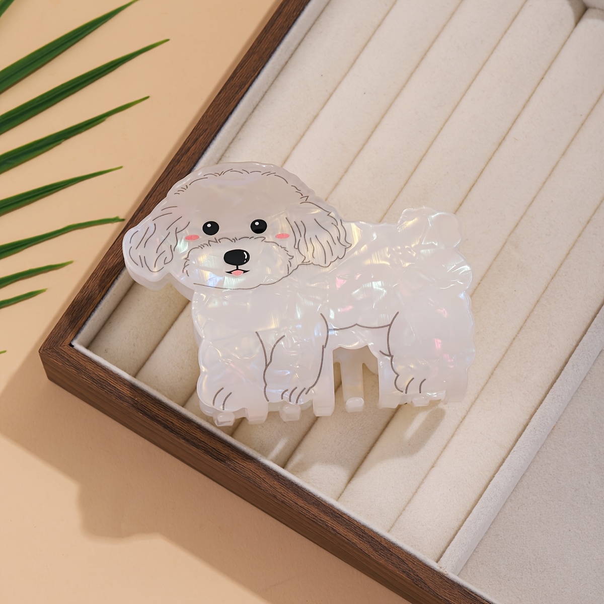 TEMU Leuke Puppy Haarspeldjes met Kleurverloop voor Vrouwen, een Antislip Set Geschikt voor Zowel Dik als Dun Haar