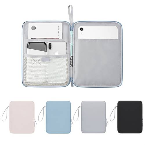 tablet storage pouch protective case featuring a portable design independent compartments and large storage capacity can hold tablets and tech accessories scratch resistant protective cover suitable for ipad tablets measuring 27 69cm