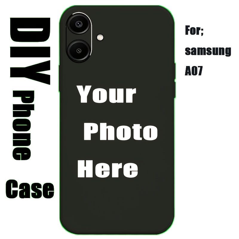 TEMU Custom Diy Phone Case, Full Lens Protection For A07, Personalize Your Own Case