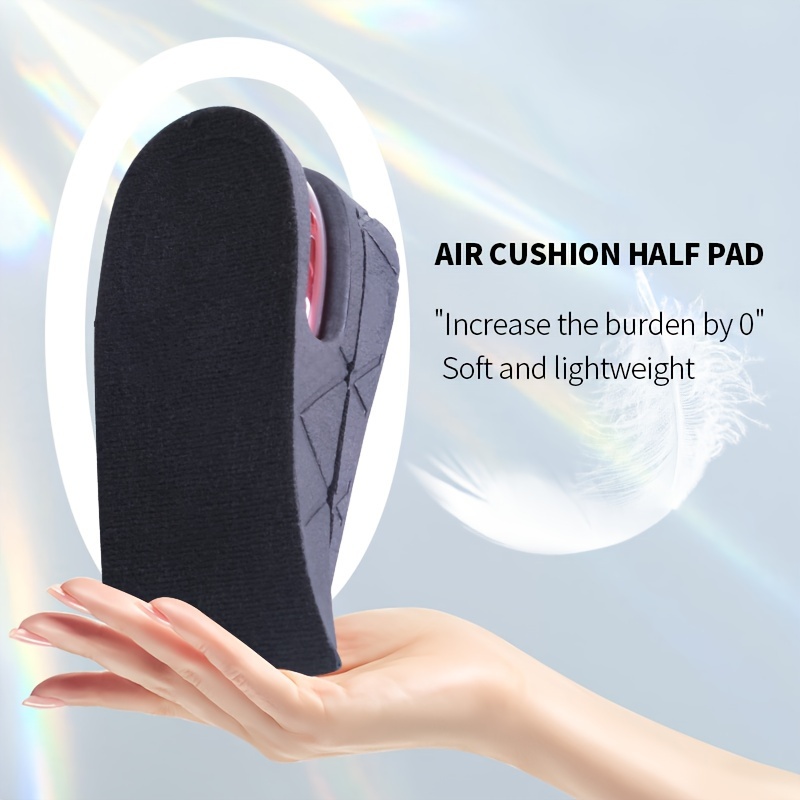 Adjustable Height-Boosting Insoles - 1 Pair, Invisible Air Cushion Design, Non-Collapse Support for Shoes & Boots