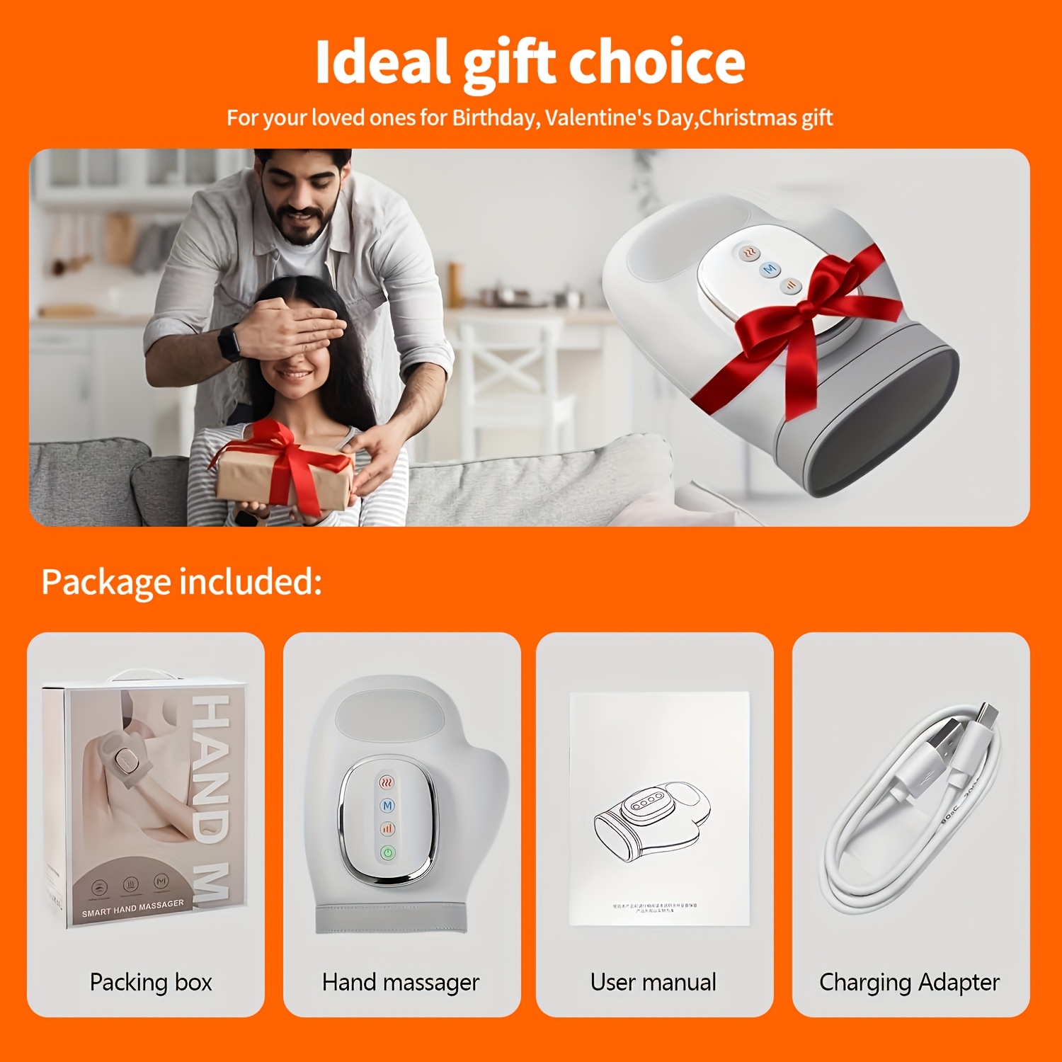 a rechargeable hand massager simulates manual massage hand - Temu Kuwait