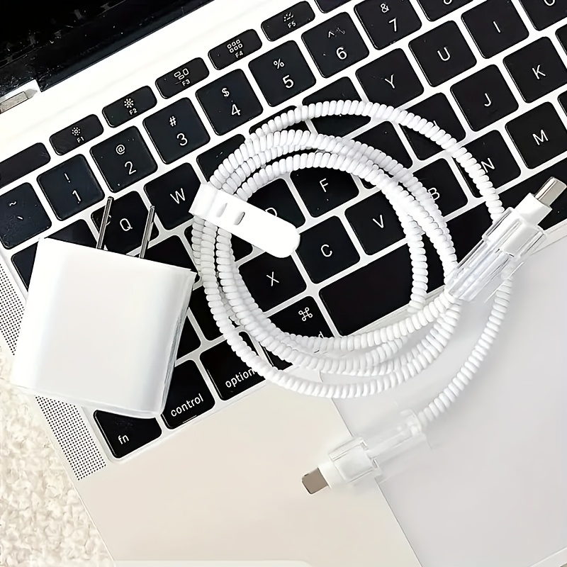 Material TPU, Anti-Abrillante, Anti-Collisión, Anti-Abrillante para cargador de for iphone, cable de datos y protector de enchufe, adecuado para iPhone16/15/14pro, cabeza de carga rápida de 18/20W, anti-rotura, organizador de cables, regalo para novio/novia, regalo de cumpleaños