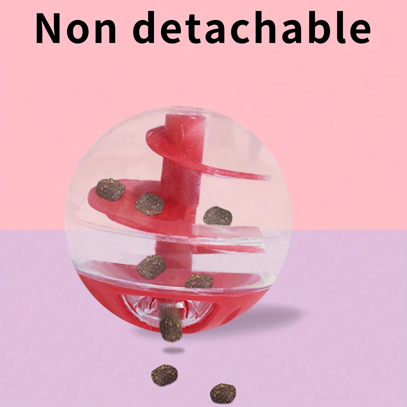 Cat Slow Feeder Toy Pet Slow Feeder Cat Food Dispenser Toy Cat Toy Ball Pet Selfentertainment Toy, Without Battery