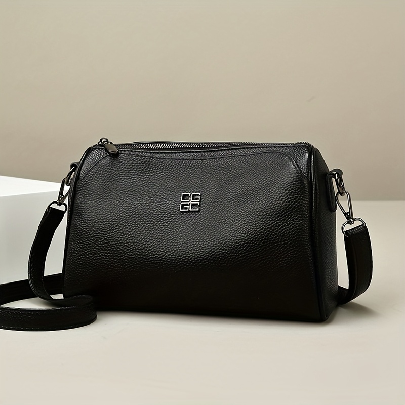 Image of New Women's Top-grain Cowhide Crossbody Bag, Large Capacity Single-shoulder Bag, Genuine Leather Soft Cowhide Backpack Crossbody Bag