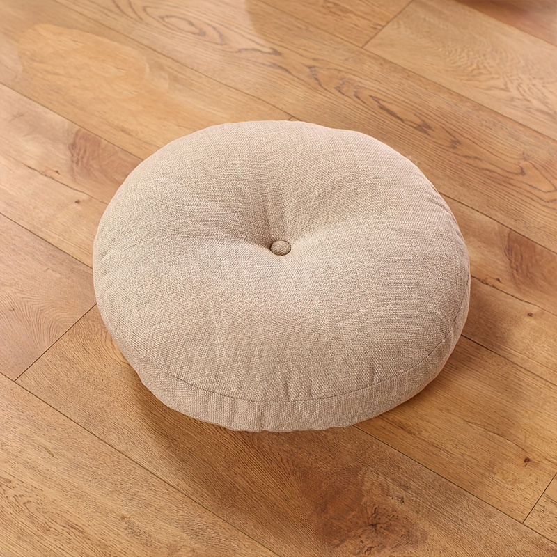 Japanese Floor Zafu Cushion, Round Exquisite Pillow