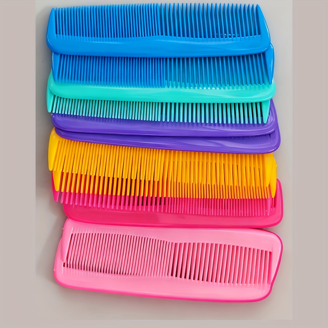 TEMU Set de 12 Peines Antiestáticos: Peines de Bolsillo Desenredantes Profesionales para un Peinado – Perfectos para Viajes, Hogar y Regalos