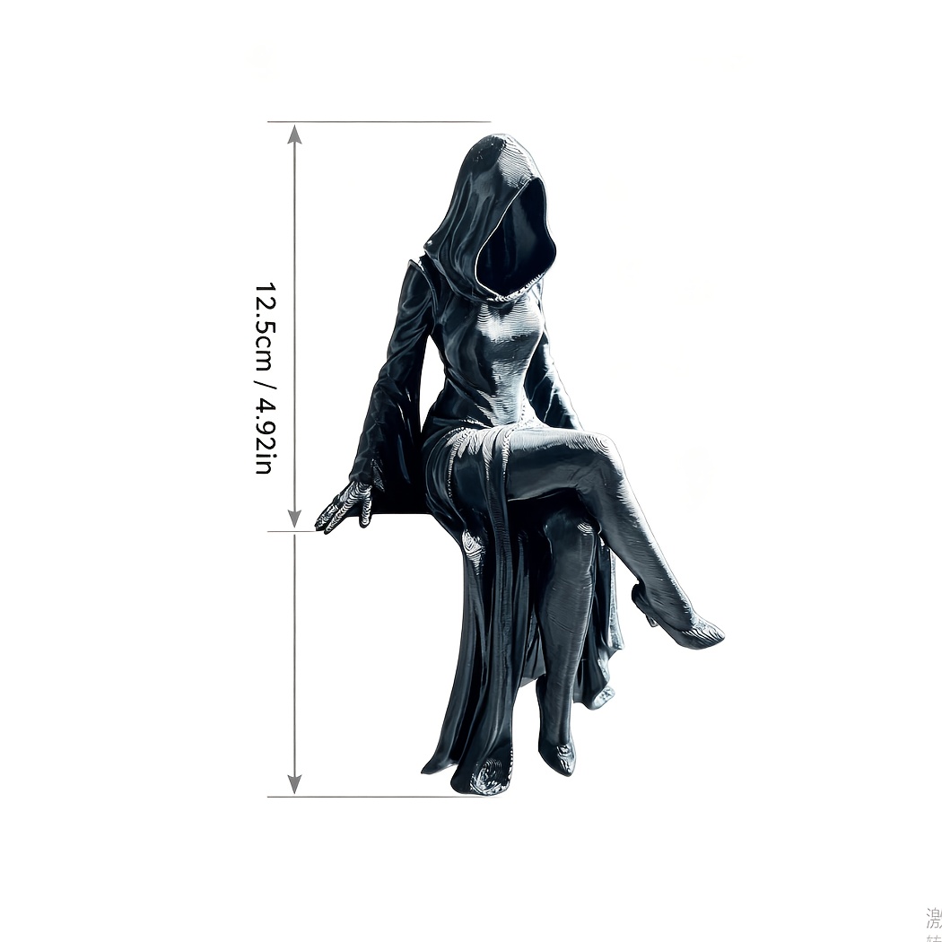 Image of A 3d-printed Female Reaper Figurine For Tabletop Display