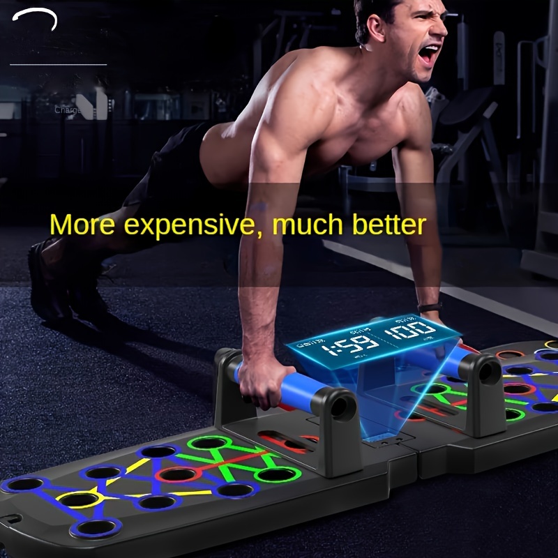 Multifunctional Push-up Board with Timer, Home Workout Equipment, 30+ Exercise Ways Training Board, Chest Muscle Exercise Equipment