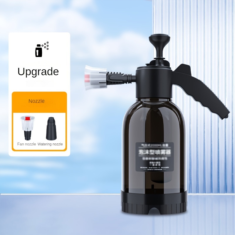 2l Hand Pump Foam Sprayer With 3 Types Of Nozzle Hand Pneumatic Foam Cannon Snow Foam Car Wash Spray Bottle Car Window Cleaning