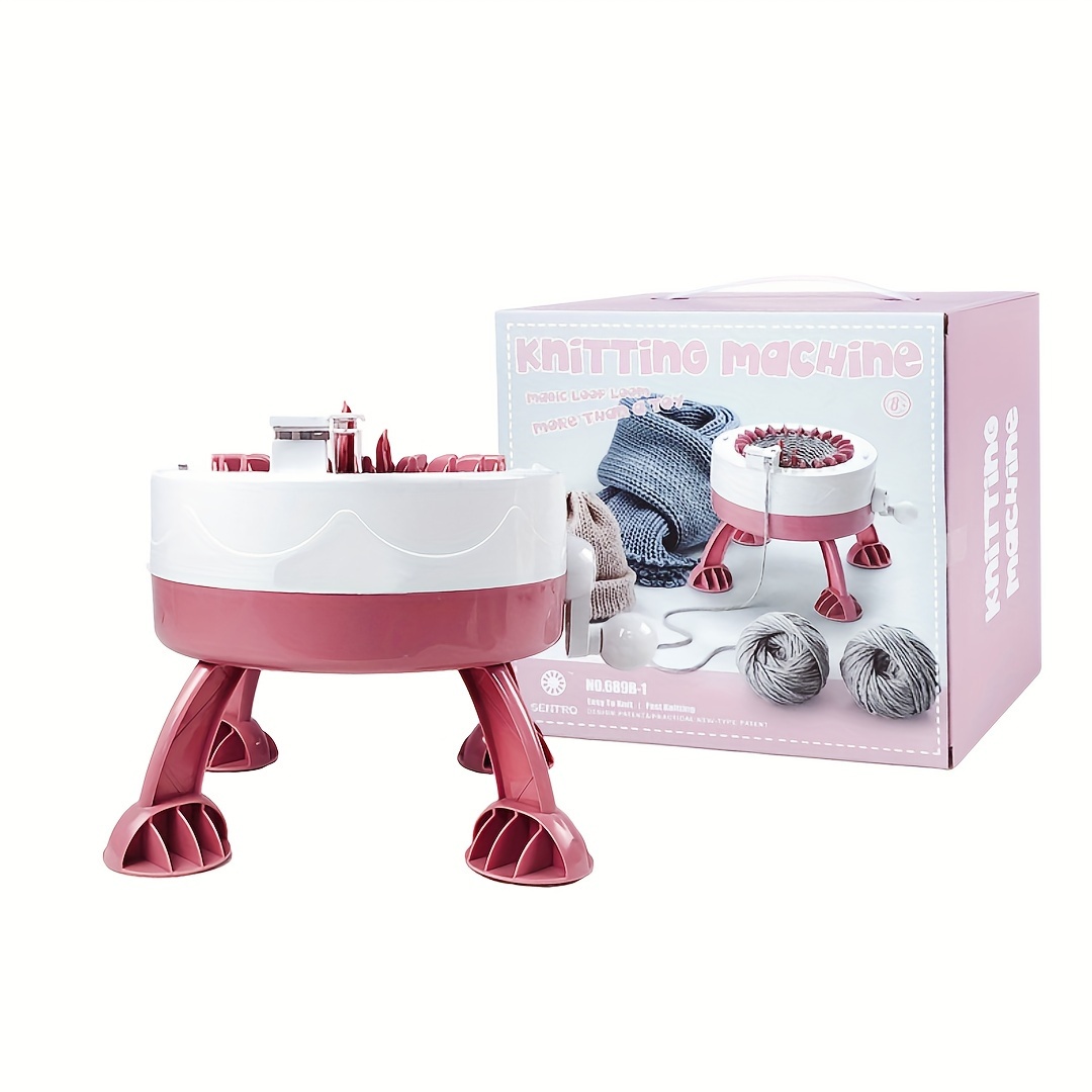 

22-needle Handheld Circular Knitting Machine For Diy Scarves, Sweaters, Hats & Socks - Easy & Fast Crafting - Ideal Holiday Gift