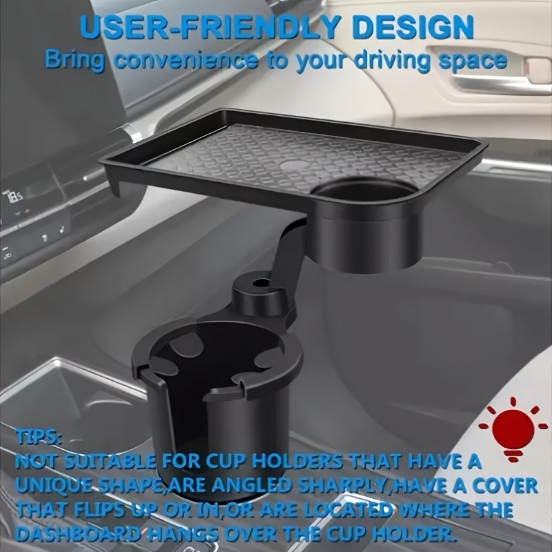 adjustable car cup holder with 360 rotating tray abs material   for secure beverage storage ideal for food and drink organization vehicle accessory   accessory durable car part drink tray for car drink cup holder car car cup holders drink cup holder Product details 4