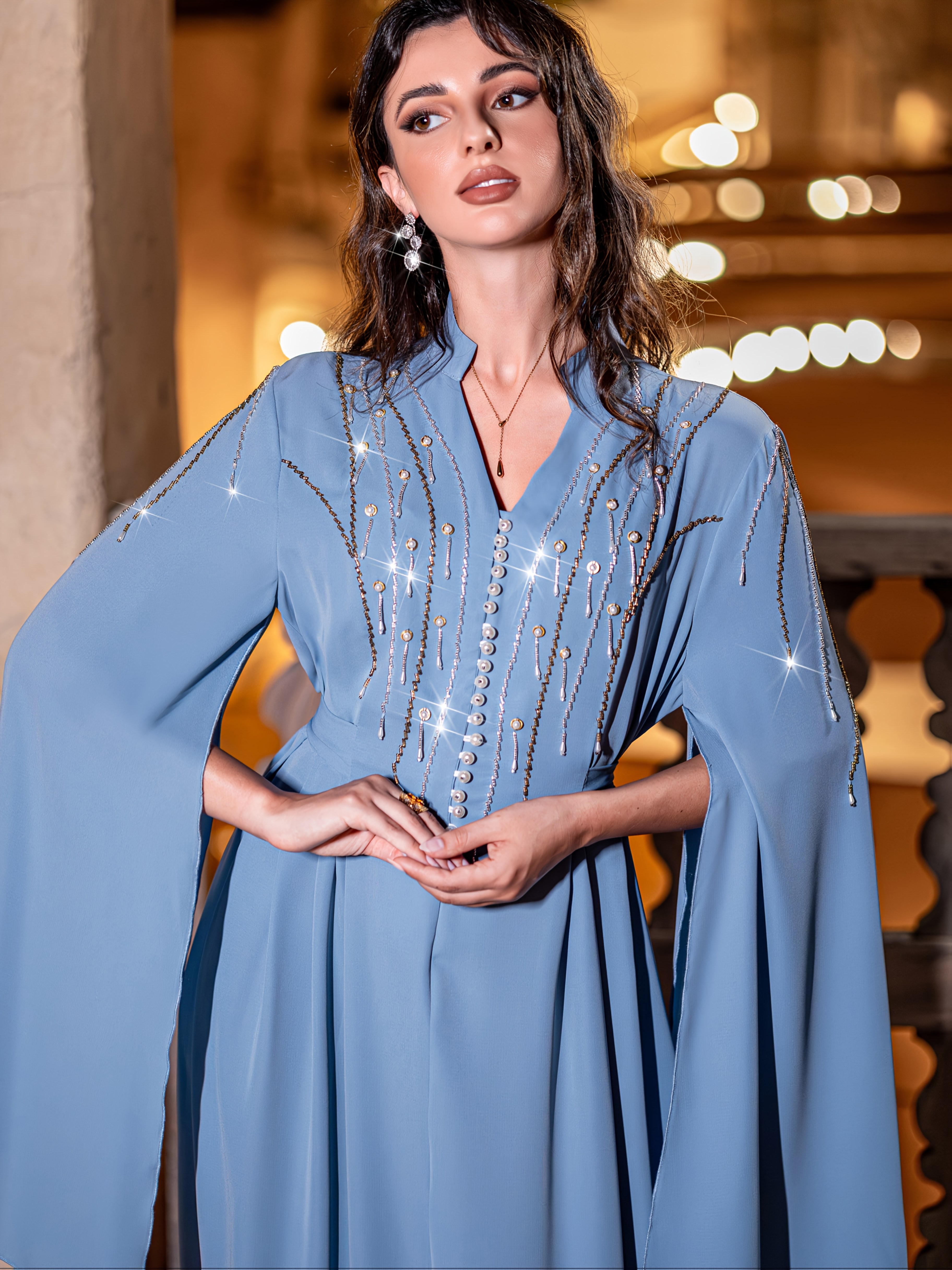 4038 womens elegant embellished long sleeve - Temu Oman