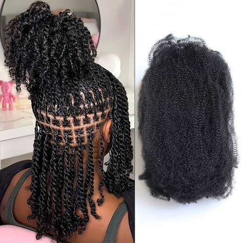 afro braiding hair springy afro twist crochet hair bulk extensions locs braid spring twist twist repairing locs for african women