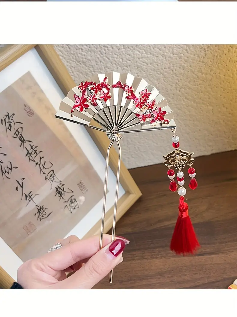 3pcs high end chinese hairpin featuring a chinese style bridal braided comb fairy hair clip maifan dress accessories hair clip suitable for occasions weddings gifts photography festivals party clothing and other dress up headwear accessory Product details 3