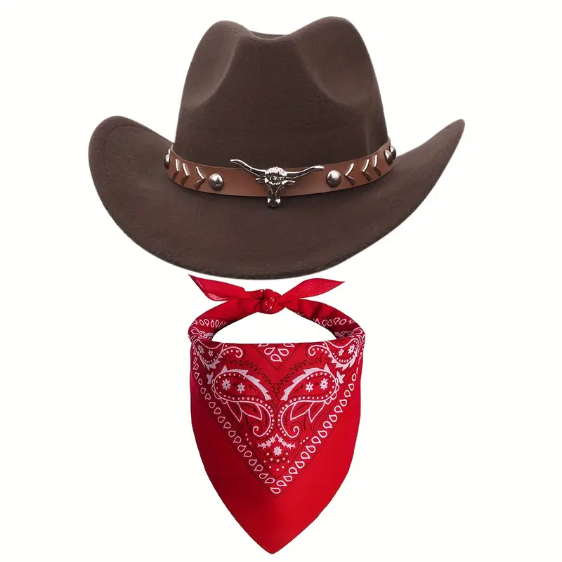 Cappello Western Uomo Stella Da Sceriffo In Stile Western