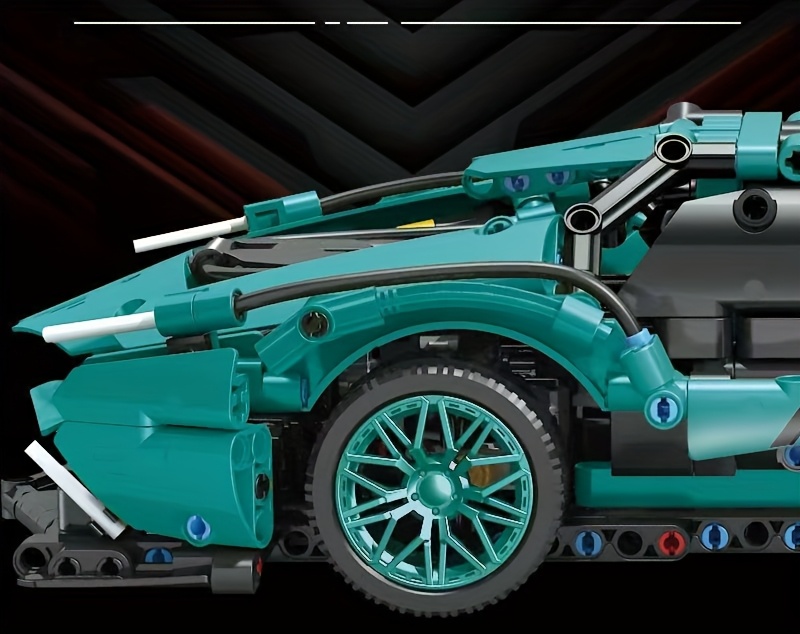 1300pcs+ Building Block Car Model Set, Made Of ABS Material, Easy To Assemble, Perfect Gift For Birthdays, Christmas, Halloween, Thanksgiving, New Year, And Parties, Suitable For Age 14 +