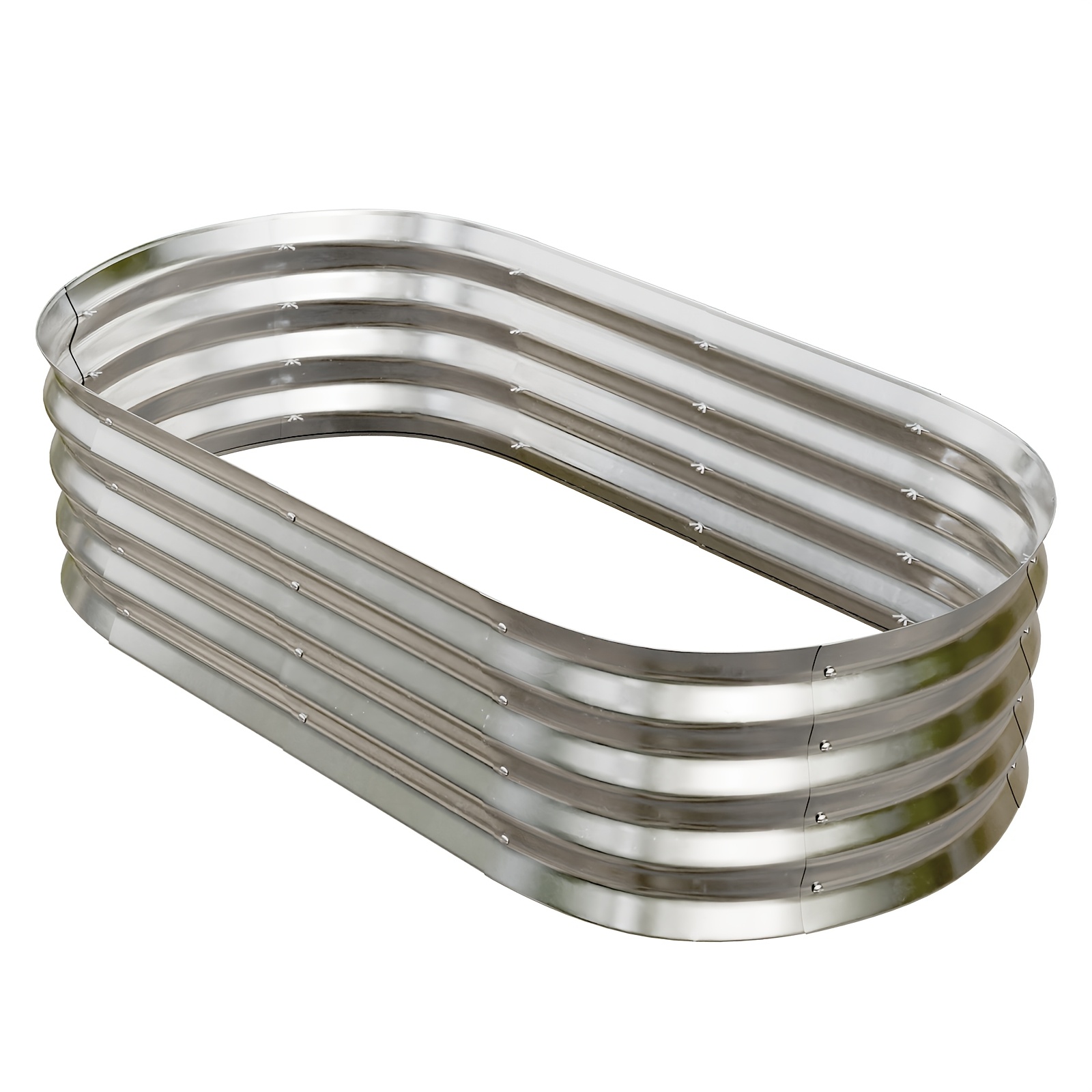 4 2 1 galvanized garden beds large outdoor metal flowerpot boxes suitable for heavy duty steel raised beds for vegetables flowers and herbal plants ideal for backyard gardening and rust resistant flower beds