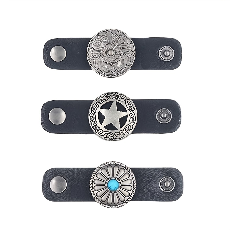 TEMU 3pcs Set Of Decorative Scarf Rings, Scarf Ring Buckles, Western Retro Commemorative Decorative Buckles
