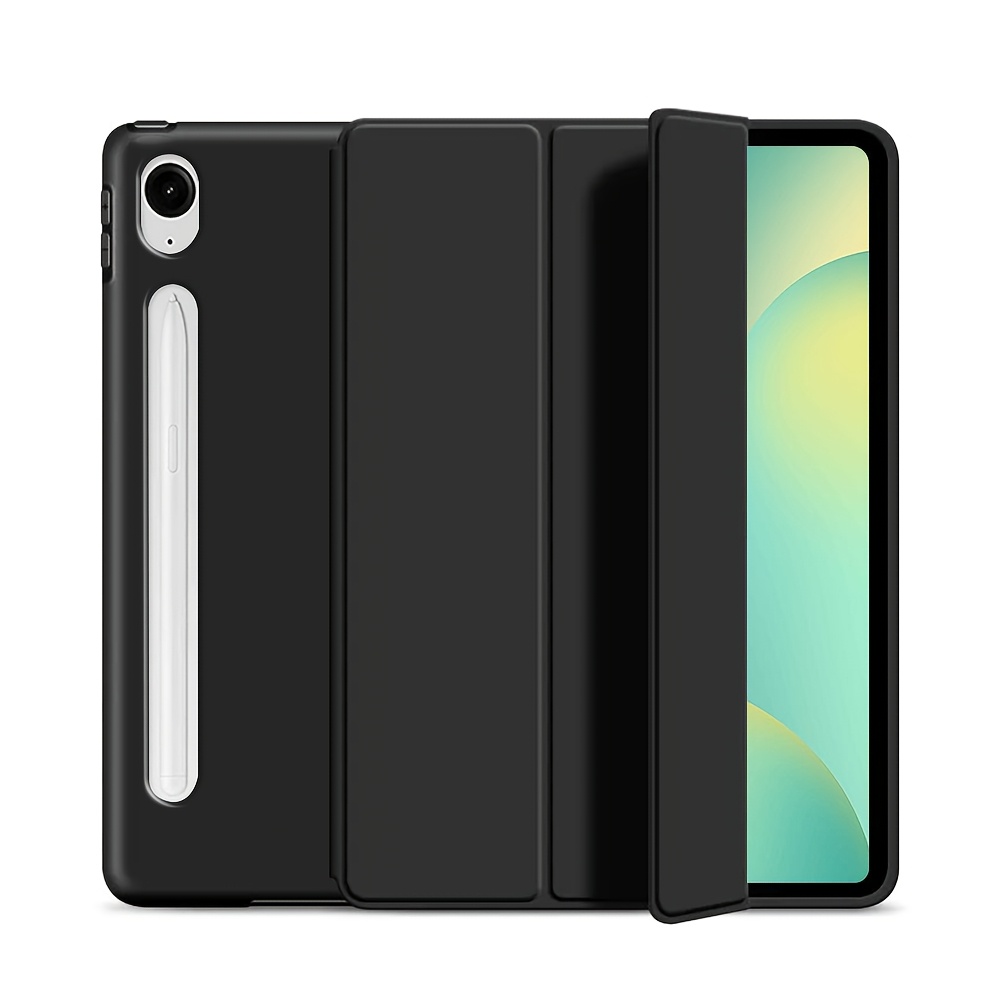 TEMU Funda para Samsung Galaxy Tab S10 Lite/S10 FE/S9 .9/S10/S9/S8/S7 pulgadas SM-X520/X526B, Cubierta protectora suave de TPU triplamente plegable