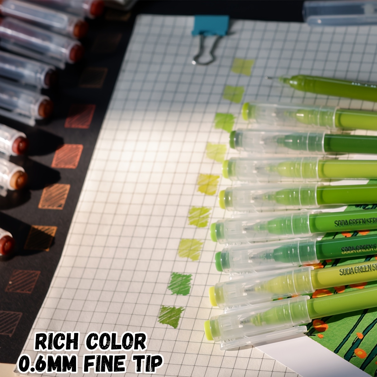 LANGUO Colored Gel Pens Set, 250/286pcs High Capacity Ink