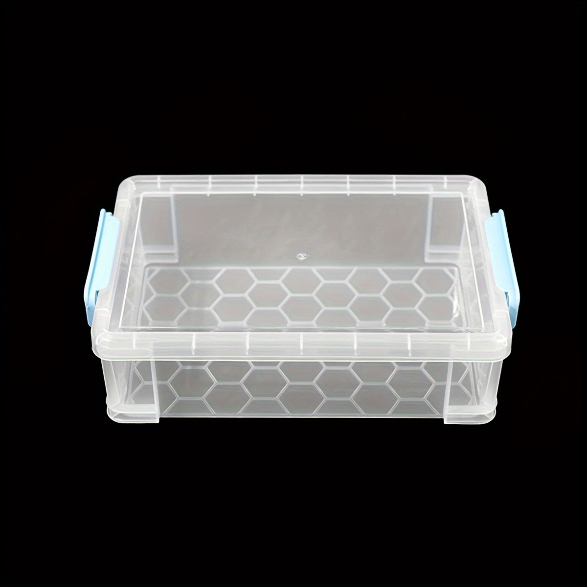 multipurpose transparent plastic storage box for art supplies calligraphy brushes and desktop organization non waterproof durable material