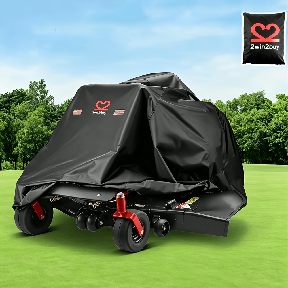 Temu – TEMU Heavy-duty Waterproof Zero-turn Lawn Mower Cover With & /fastener Closure, 600d Oxford Fabric Suitable For Riding Lawn Mowers, Tractor Cover For