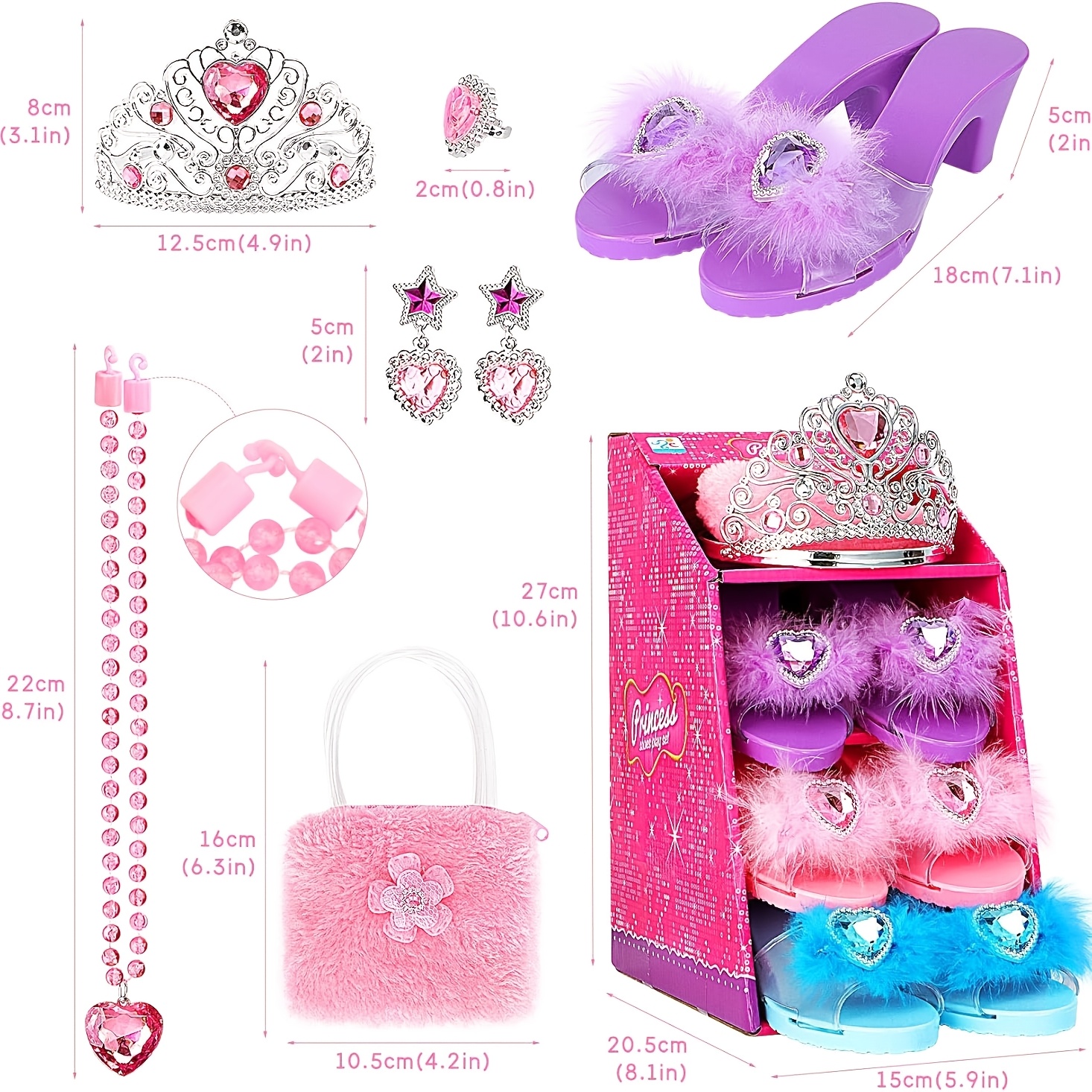 prinsessen verkleed set voor meisjes