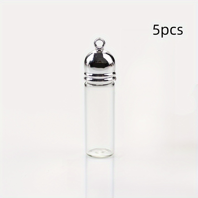 Transparent Glass Pendant, Empty , Suitable For Holding , Or As Bottle Pendant
