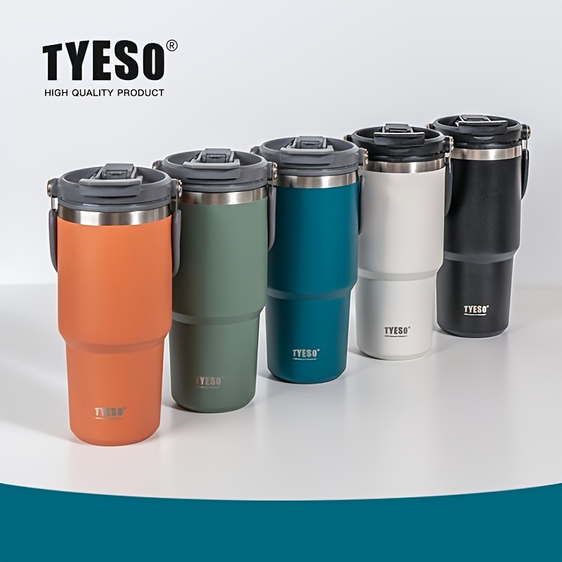 

1 Pcs Insulated Coffee Cup With Straw, Double Vacuum Design, Sealed And Portable, 20oz&25oz Sizes Available, Suitable For Outdoor Camping, Home And Office Use