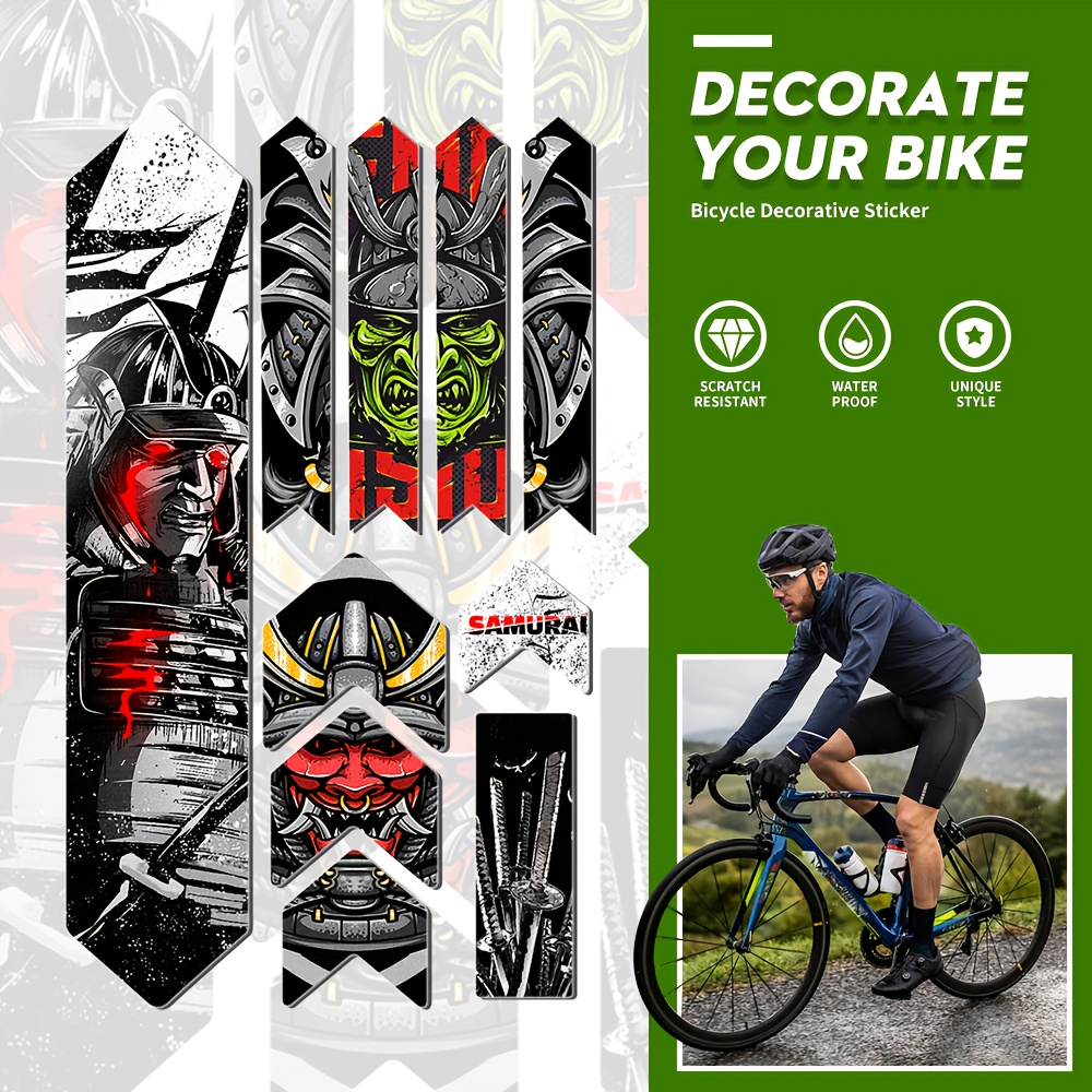 bicycle sticker set decorative patterns great Temu Bahrain