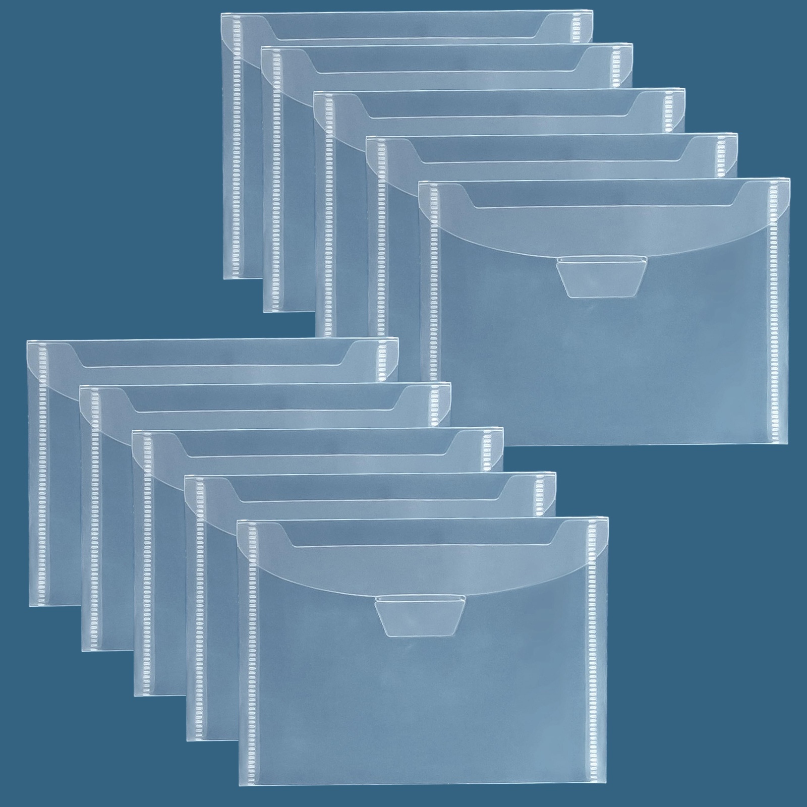 TEMU 10pcs Scrapbook Paper Storage Organizer, Scrapbook Paper Holder With Buckle Design For Storing 19 X Scrapbook Paper Photos Cardstock