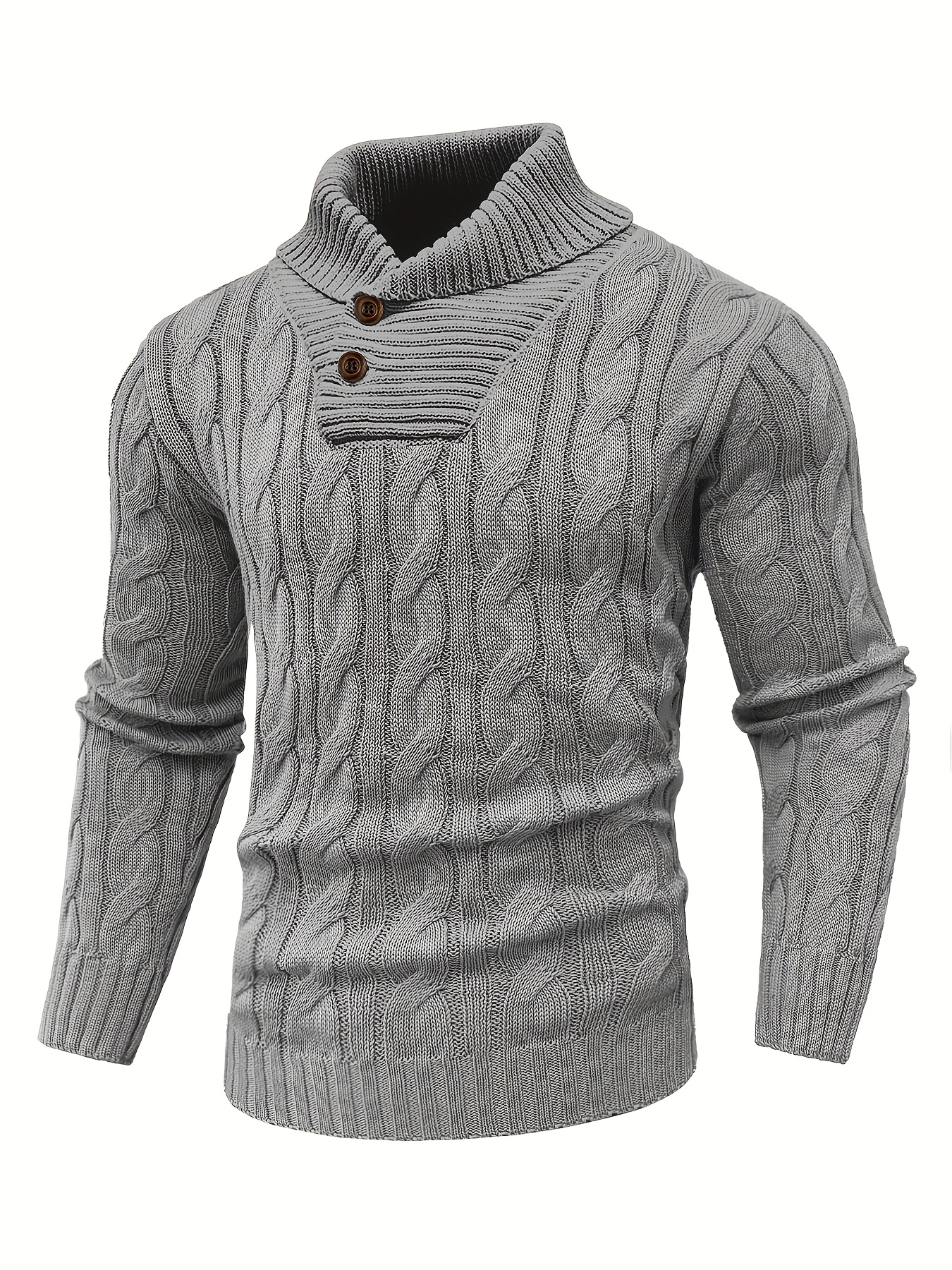 Men's Mature Business Sweater - New Autumn/Winter Lapel Ribbed Knitwear, Fashionable Solid Color Pullover, Suitable for Layering and Wearing Over Clothes