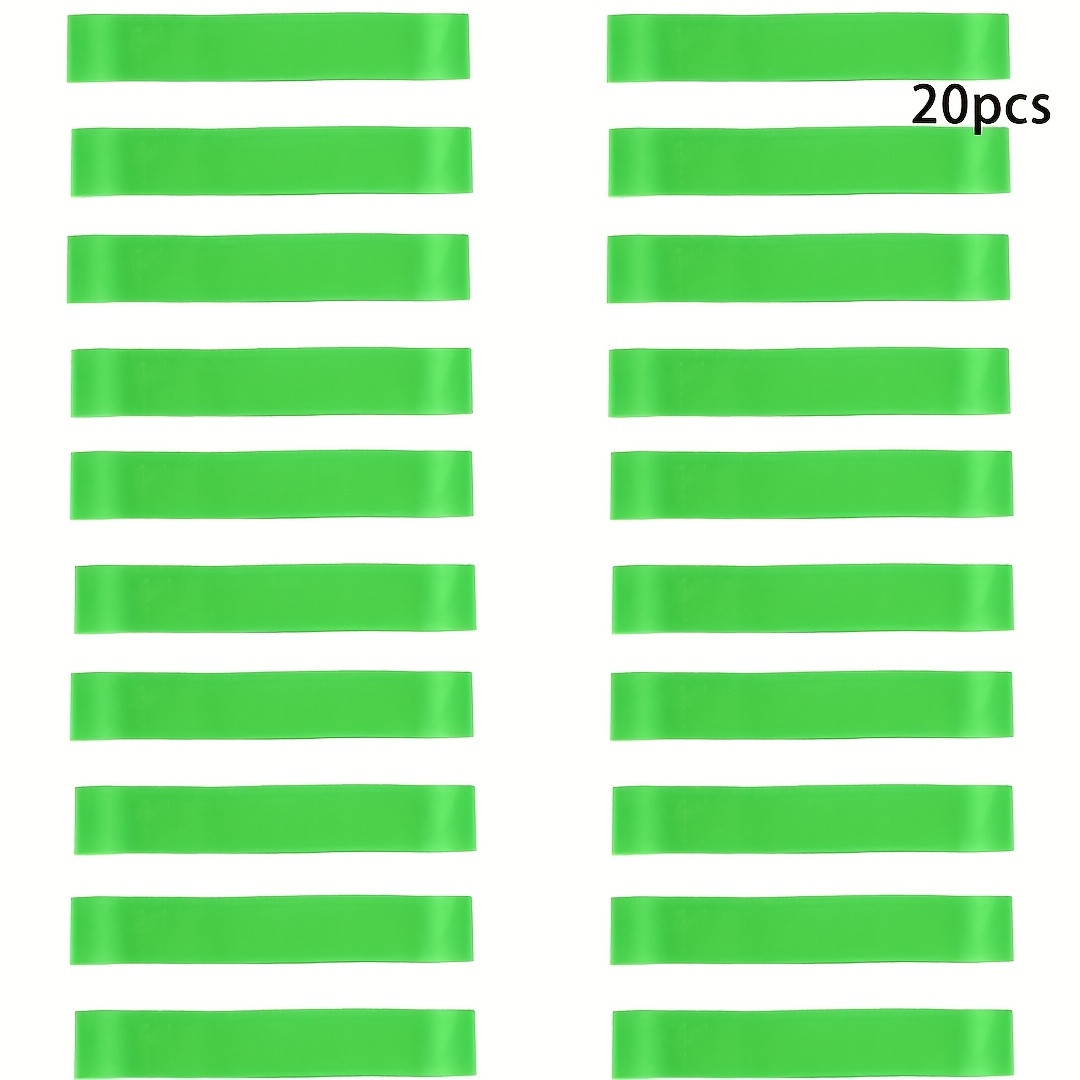 Image of 20- Elastic Resistance Loops Tpe Resistance Bands, Elastic Bands, Fitness Training Pull Up Bands For Glute Activation, Squats, Yoga, And Strength Training