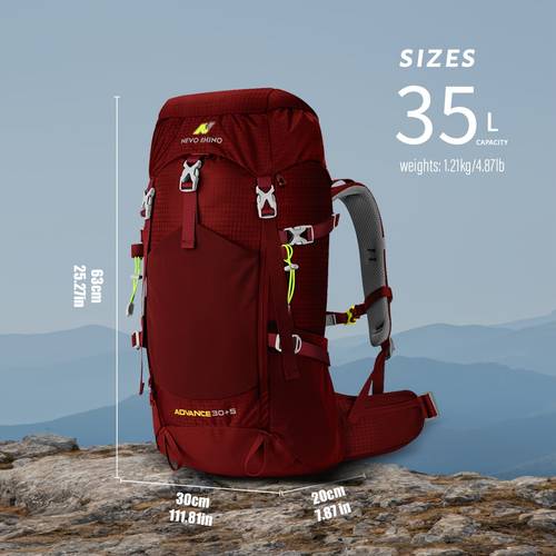 mochila de senderismo multifuncional de gran capacidad (diseño de de 30l+5l) diseñada para trekking de corta y larga distancia, de camping y deportes o necesidades de viaje - combinando práctica con estilo moderno