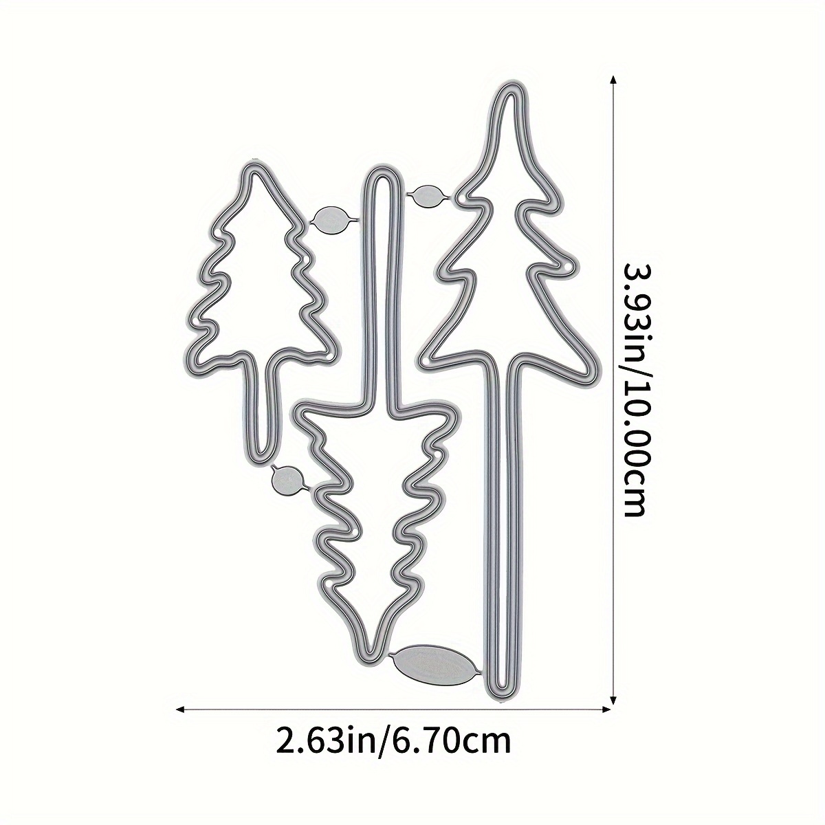 Pine Tree Metal Die Cuts, Merry Christmas Tree Cedar Cutting Dies Cut Stencils Scrapbooking Decorative Embossing Paper Scrapbooking Card Making