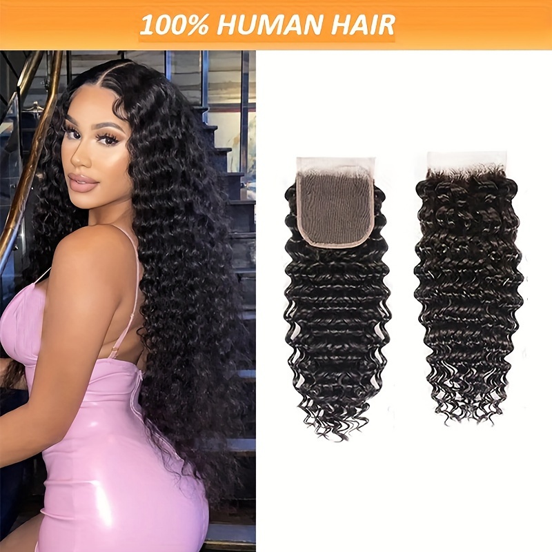 

Lace Closure 4x4 - Hair Extensions For Women, , Suitable For All, 12 Inch