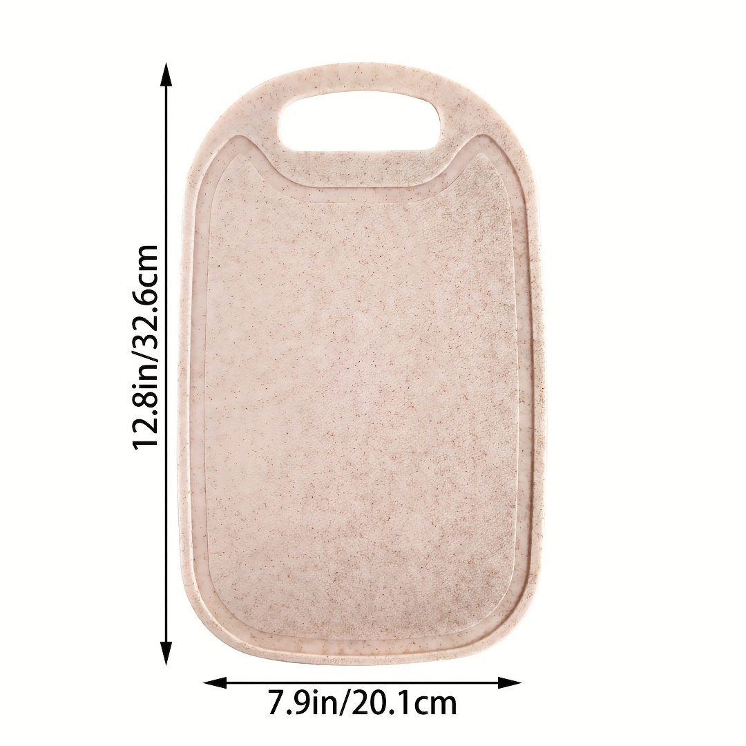 1pc Double-sided Cutting Board, Plastic Vegetable Cutting Board, Cooked Food Cutting Board, Fruit And Vegetable Cutting Board, Food-grade Cutting Board