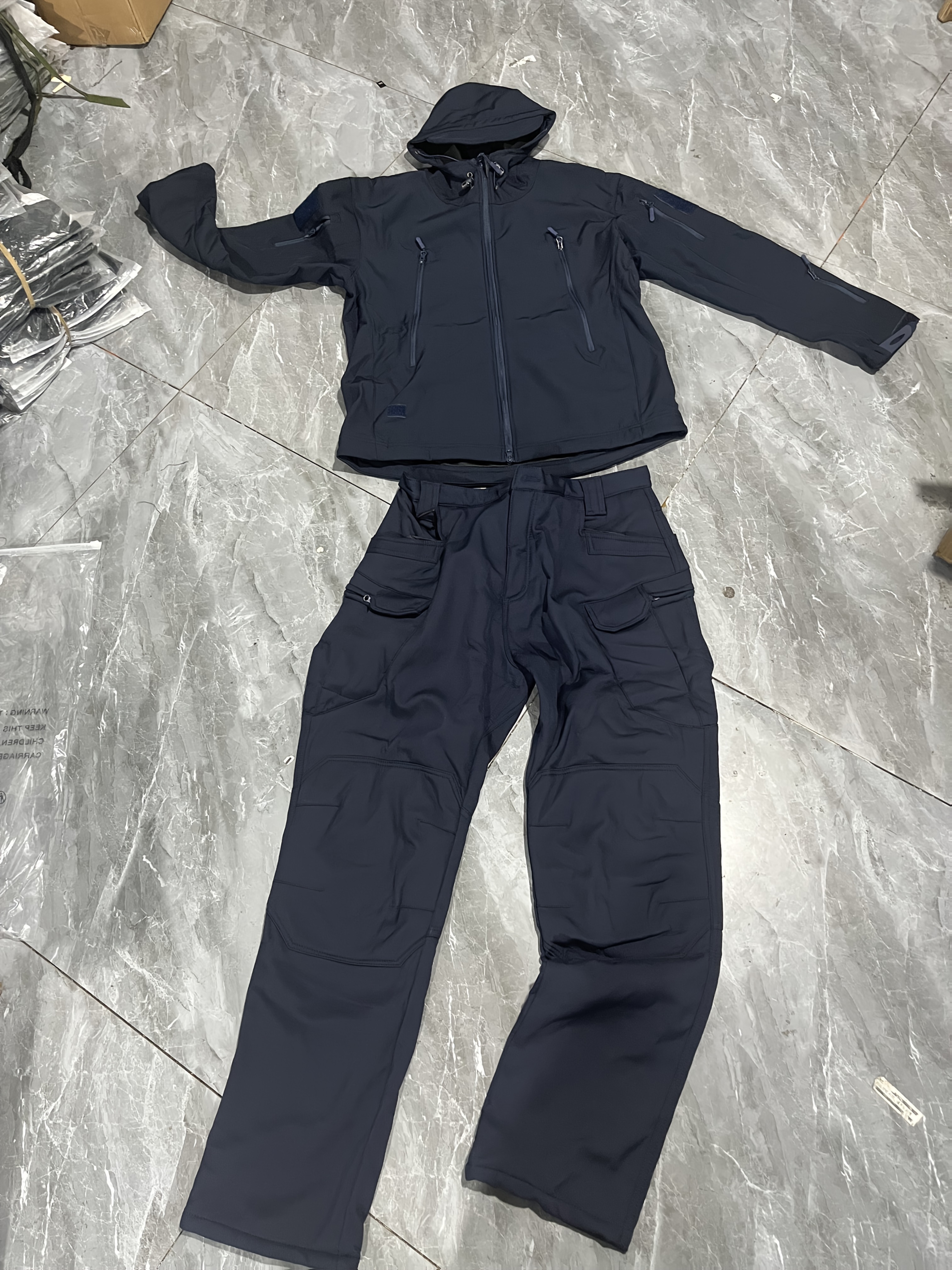 Combinaison De Ski Tactique RVUEM Pour Homme - Veste Et Pantalon Softshell Avec Poches - Imperméable Et Coupe-vent