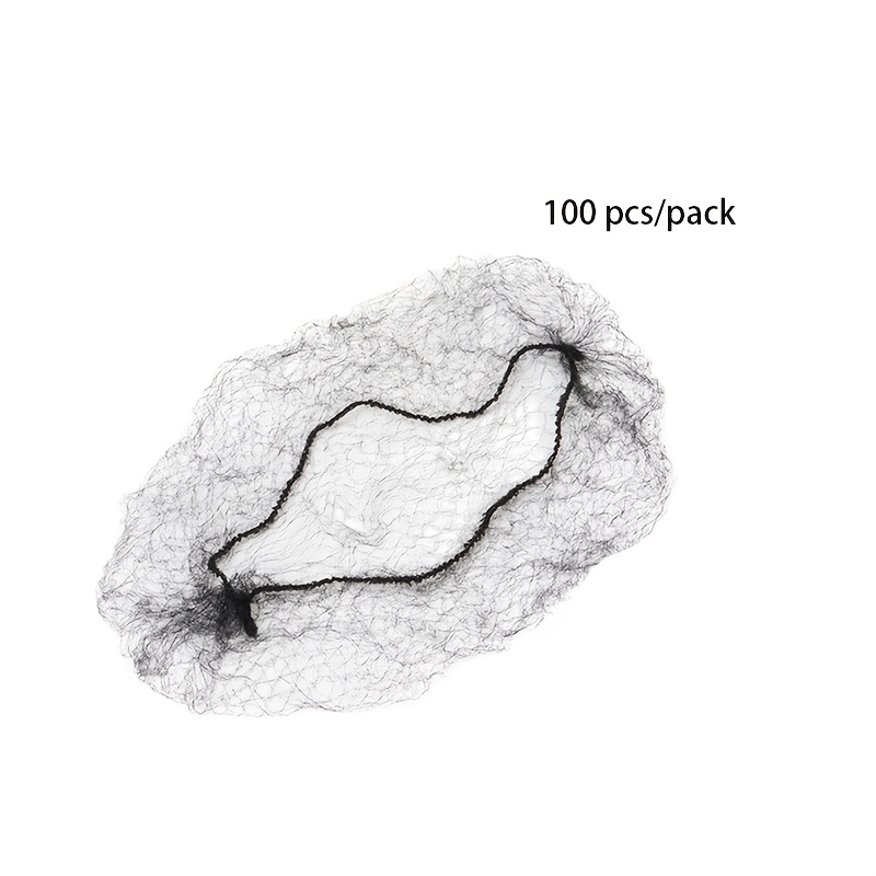 TEMU 100pcs Invisible Elastic Hair Nets – Reusable Soft Mesh Bun Net, Stretchy & Comfortable For Women, Ideal For Ballet, Dance, Kitchen & Food