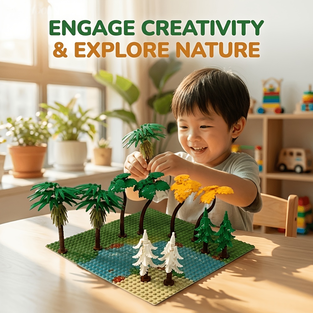10pcs Tree Set Building Blocks Toys