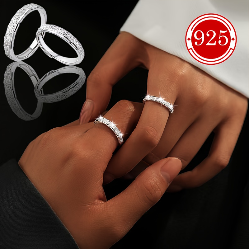 925 Sterling Silver Hypoallergenic Rings for Couples