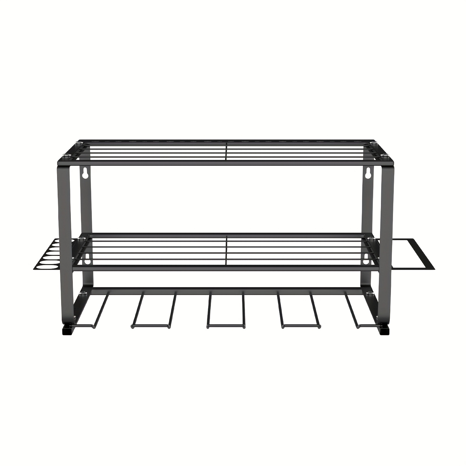 E-shop Power-Tool-Aufbewahrung, Power-Bohrer-Tool-Halter, Schwerlast-Tool-Regal & 1er-Pack 3-Schichten-Tool-Rack für Akku-Bohrer - Schwebendes