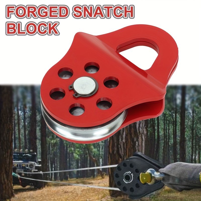 

High-strength 6t Winch Snatch Block - 13,000 Lbs Capacity, Detachable Surface For Off-road Recovery - Ideal For Trucks, Tractors, Atvs & Utvs