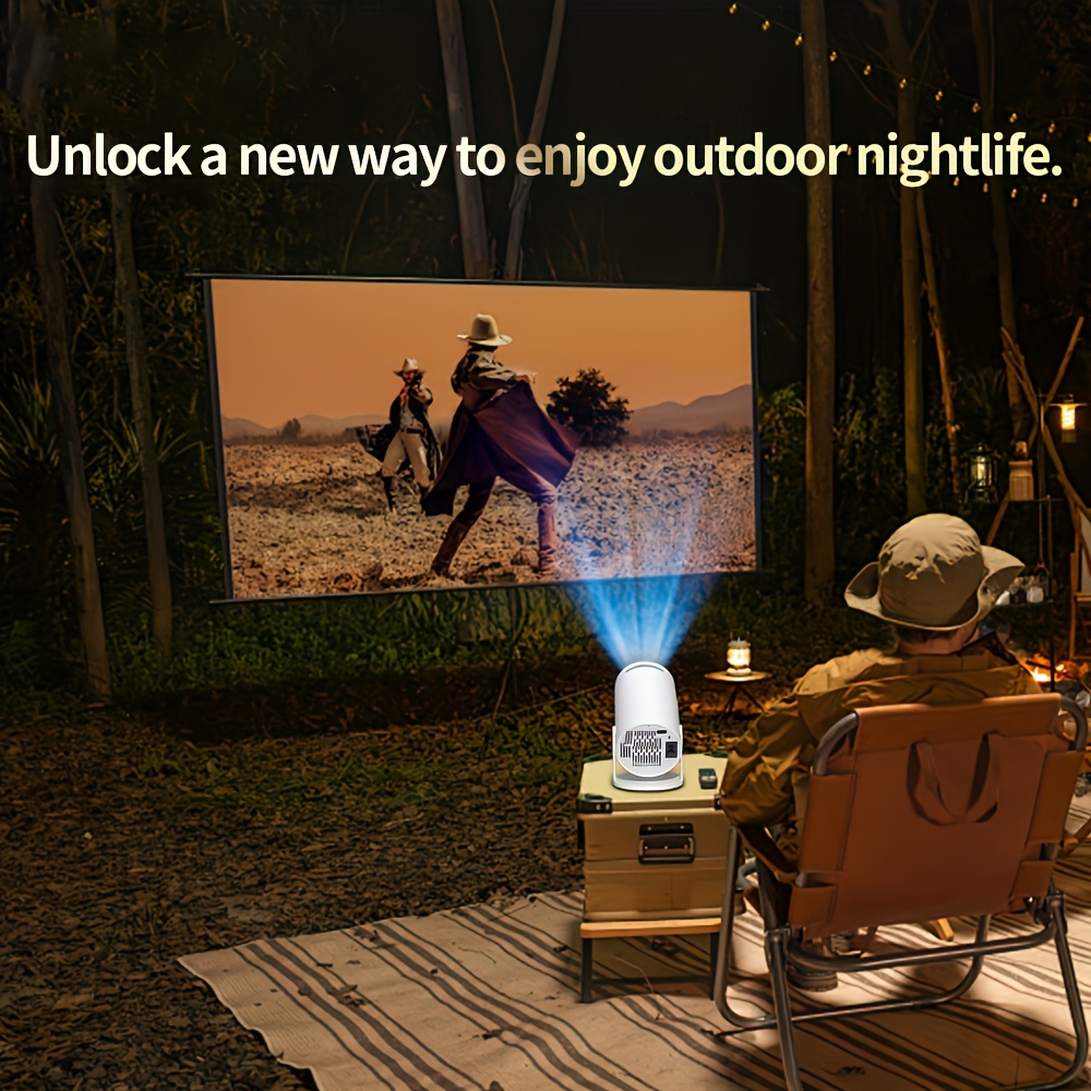 2026 Neuer Heimkino-Film Mini-Projektor | Android 11.0 System, 4K Projektor mit WIFI 6 und BT 5.2, 4K Dekodierung, Lokale 1080P, Smart Projektor mit Auto Keystone, Kompatibel mit Telefon/Laptop/TV Stick, Heimkino-Ansicht, Tischmontage, 3D-fähig