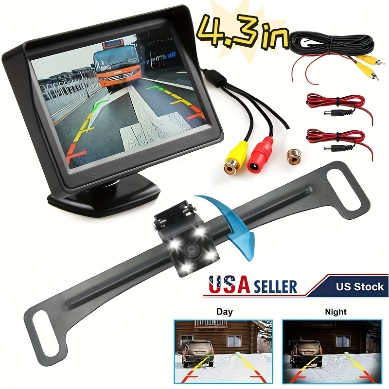 

4.3 Inch Tft Lcd Mini Car Monitor With Rear View Backup Camera For Vehicle Reversing Parking Systems