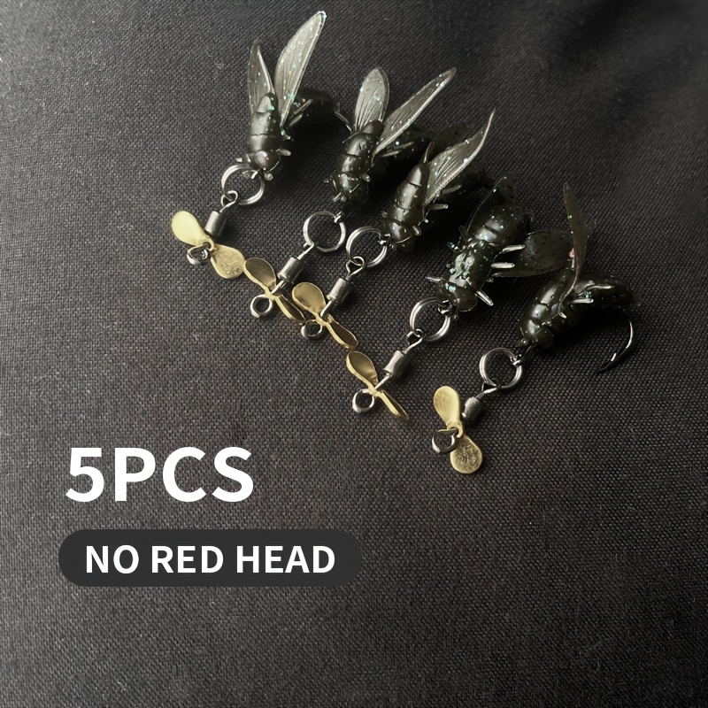 5pcs Silicone Lures With Propeller Realistic Bait Lure Fishing Additions