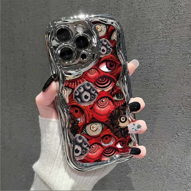 TEMU Funda para teléfono: 1 funda prémium de con de ojo, para iPhone 17/16/XR/11/12/13/14/15 Plus Pro Max/Plus y modelos. Duradera, resistente a las
