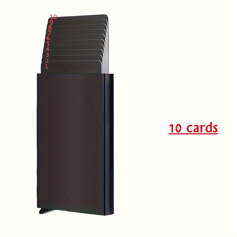 Anti theft Id Credit Card Holder Porte Carte Thin Aluminium - Temu