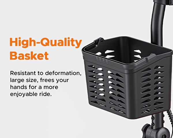 folding 4 wheel mobility scooter 250w motor 24v 12ah battery 15 5 mile range 8 solid tires 265 lbs capacity 37 2kg detachable basket front light compact portable for   perfect gift for moms   Product details 9