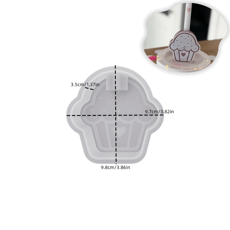 Image of Resin Casting Molds 1pc Paper Shape Candlestick Epoxy Mold Long Candle Holder Silicone Mold Handmade Gypsum Plaster Candles Container Ornament Mold Home Decor Making Supplies